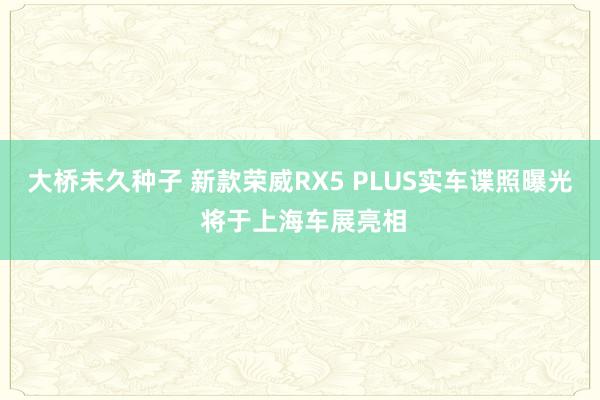 大桥未久种子 新款荣威RX5 PLUS实车谍照曝光 将于上海车展亮相