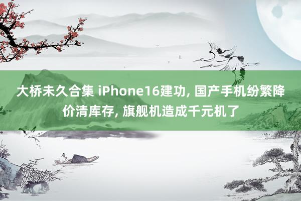 大桥未久合集 iPhone16建功， 国产手机纷繁降价清库存， 旗舰机造成千元机了