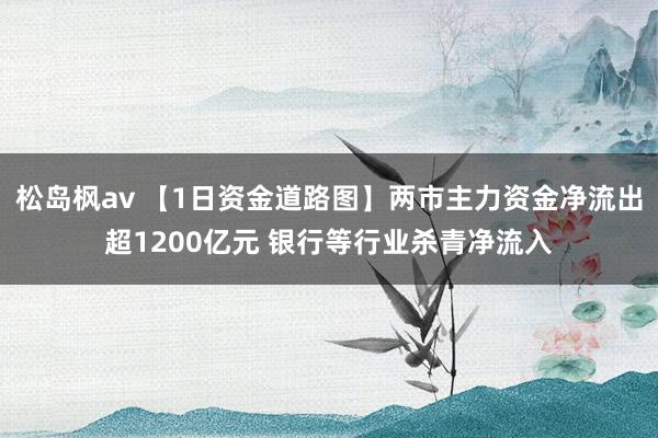 松岛枫av 【1日资金道路图】两市主力资金净流出超1200亿元 银行等行业杀青净流入